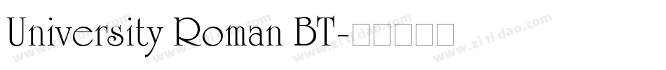 University Roman BT字体转换